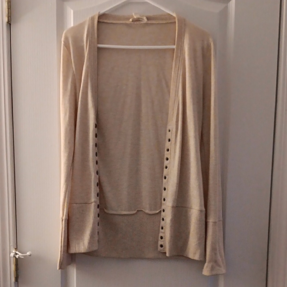 Zenana Outfitters Beige Cardigan Sweater